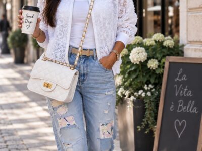 Crossbody bílá zámek